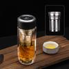 Vaso de Vidrio de Doble Capa de Alta Gama, Vaso Nuevo de Huevo de Ganso, Impresión Personalizada Separación de Té y Agua, Taza de Té Aislada, Regalo de Negocios al por Mayor