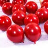 Atacado 10 polegadas Vermelho Garnet Vermelho Fosco Camada Dupla Vermelho Gema Balão Decoração Festa de Casamento Aniversário Suprimentos Balão
