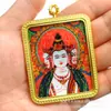 Pinturas de Gemas Hechas a Mano de Alta Gama, Thangka Zakiram, Gran Sol Tathagata, Dios Amarillo de la Riqueza, Colgantes Thangka de un Solo Lado Están Disponibles en una Variedad de Opciones
