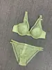 Conjunto de Sujetador Push-Up de Encaje Nuevo y Elegante Europeo y Americano, Lencería Sexy Fina con Aros Envío Directo
