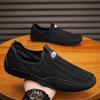 Sapatos Masculinos Respiráveis Vazados 2026 Slip-On Leves Casuais Malha Fly-Knit Tendência Sapatos Mocassins para Dirigir