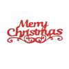 Decoración para pasteles horneados Feliz Navidad Rojo Inglés Feliz Navidad Jin Cong Tarjeta de papel para pasteles