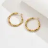 Brincos de aço inoxidável exagerados transfronteiriços Europa e Estados Unidos design de personalidade estilo frio ins brincos geométricos de metal moda feminina cool handsome