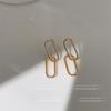 Aretes de cadena geométrica de alta calidad para mujer, aretes de nicho de estilo cool, moda nueva, aretes versátiles al por mayor