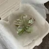 Verano 2024 Perforación de Hielo Rosa Verde Flor de Huevo Pinza de Agarre Pinza de Tiburón Dulce Fresco Patrón de Mármol Disco Pasador de Cabello Agarrador de Cabello