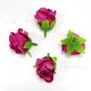 Botões de Rosa Artificiais de Tecido, Acessórios Feitos à Mão, Materiais de Arte Floral para Embalagem de Presente e Decoração de Cena