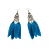 Pendientes Largos con Borlas y Plumas Estilo Bohemio Transfronterizos, Moda de Lujo Ligero, Estilo Étnico Retro, Pendientes y Accesorios Versátiles para Mujer