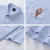Camisa de Manga Corta a Cuadros Bordada de Helado Retro Americano para Hombre en Verano Suelta Casual Versátil Pareja Ins Camisa