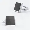 Spot Quadrado Novo Ferro Esmaltado Oleado Metal Cufflinks Exportação Masculino Camisa Francesa Cufflinks Atacado