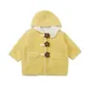 Abrigo de Lana de Cordero para Niña Otoño Invierno 2026 Nuevo Elegante Ropa de Invierno Gruesa para Bebé Niña Suéter de Piel de Longitud Media