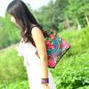 Bolsa Bordada Estilo Étnico Bolsa Bordada con Cuentas de Madera Fénix Bolso de Mano Bordado Oriental Bolso de Mano