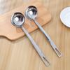 Cuchara y Espumadera Creativas de Acero Inoxidable para Fondue y Sopa, Montables en Pared, Diámetro 6.7cm, Cuchara de Acero Inoxidable Pulido Multiusos para Fondue y Sopa en Casa