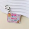 Llavero de Premiación Acrílico con Alto Valor Estético, Texto Creativo y Divertido, Colgante de Mochila de Doble Cara, Regalo de Reconocimiento para Estudiantes