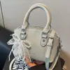 Bolso Cruzado de Concha para Mujer Bolso Cubo Estilo Nuevo 2025 Patrón Granulado Gran Capacidad Cruzado Moda Portátil Bolsa para Clase y Viajes