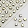 Venda Quente Transfronteiriça 8mm Galvanizado Estrela de Cinco Pontas Contas de Vidro Pingente de Cristal DIY Acessórios de Cabelo Colar Pulseira Materiais e Acessórios