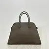 EL * ROW Bolso Grande Capacidad Margaux15 Bolso Tote Piel de Vaca Simple para Viajes Diarios Gran Capacidad Mismo Estilo de Dong Jie