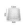 Tarro de cristal con forma de vela, recipiente de cristal transparente de Amazon, taza vacía para aromaterapia con tapa, portavelas romántico disponible para dormitorio.