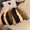10 peças de elásticos de cabelo espessados cor de café elásticos de cabelo trança de leite elásticos de rabo de cavalo simples temperamento feminino alta elasticidade durável alta qualidade