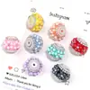 Tk Cruzada de Frontera Resistente Flor de Cinco Pétalos Bola de Diamante Cuentas DIY Joyería Bolígrafo para Cuentas Colgante de Coche Llavero Cadena de Teléfono Materiales