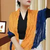 Bufanda con Protección Solar de Doble Pliegue para Mujer Verano Nueva Moda Versátil Delgada Chal para Aire Acondicionado Otoño e Invierno Doble Uso