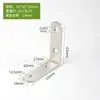 Suporte triangular de aço inoxidável espessado suporte de ângulo reto de 90 graus cantoneira de ângulo fixo suporte de partição de carga aço inoxidável ângulo