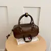 Bolsa de Ombro Transversal Casual da Moda Retro Bowling 2026 Outono Novo Design de Nicho Textura de Alta Qualidade