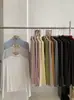KEKEZOON Camiseta Base Manga Longa Slim Fit Cor Sólida Gola Meio Alta com Babados Ombro Normal para Mulheres 8705