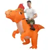 Disfraz inflable de dinosaurio personalizable traje de tiburón alienígena Halloween disfraz divertido para actuación decoración de fiesta
