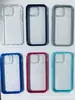 Funda de Teléfono Móvil de Exportación Iphone12Pro Colorida Transparente Dos en Uno Neutra PC+TPU