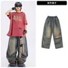 Roupas de performance de street dance para crianças, roupas de performance de hip-hop para crianças, conjuntos de hip-hop para meninos, roupas da moda de verão para dança jazz para meninas