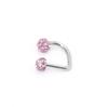 Super Flash Anel Labial Bola de Lama Anel D Anel C Anel Ferradura Shambhala Diamante Aço Inoxidável Joia de Piercing Stud Labial Joia Labial