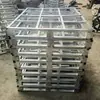 Venda Direta de Fábrica Paletes de Aço Metálico para Empilhadeiras, Pintura Eletrostática Galvanizada, Paletes Metálicos para Embalagem, Estrados de Embalagem para Exportação