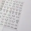 Pegatinas Tomoni Finas y Resistentes para Uñas para Niños Pegatinas Lindas para Uñas Gato Lindo Pequeña Expresión Pegatinas para Diario de Manos Guka