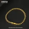 Pulseira Tennis Colorida de Aço Titânio com Zircônia Full Diamond Luz Verde Luxo High-End Hip-Hop Europeu e Americano Pulseira de Aço Inoxidável Europeu e Americano