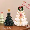 Festival de Navidad Árbol de Navidad de Panal Adornos de Mesa para Ventana Accesorios Opciones Multicolor Accesorios de Decoración para Escaparate