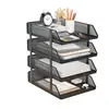 Prateleira de Armazenamento para Mesa Suporte de Livros de Metal Estante de Livros Multifuncional para Casa Estante para Estudo Prateleira de Leitura Multifuncional Prateleira de Colocação de Livros