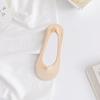 Calcetines náuticos de verano para mujer, ultrafinos, de algodón puro, con suela de silicona, antideslizantes, de seda helada, de boca baja, invisibles