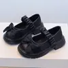 Zapatos Mary Jane Lolita Estilo Británico Retro Moda para Niñas 2026 Primavera y Otoño Nuevos Zapatos Pequeños de Cuero con Lazo Tendencia