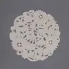 Nuevos y exquisitos manteles individuales decorativos florales y calados con estampado dorado, hechos de materiales de PVC termoaislantes, antideslizantes, impermeables, a prueba de aceite y ecológicos.