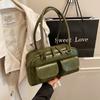 Cross-border bolsa retrô para mulheres 2024 nova bolsa texturizada ombro axilar bolsa de grande capacidade commuter bolsa feminina