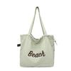 Verano Nueva Moda Trendy Bolsa de Nailon Estilo Perezoso Bolso Tote Bolso de Hombro para Mujer para Viaje al Trabajo Bolso de Lona de Gran Capacidad