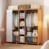 Oferta Especial Armario Sencillo de Alquiler a Prueba de Polvo Económico Fuerte y Duradero Armario Colgante con Cortina Dormitorio Gran Capacidad