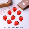Acessórios Populares de Resina Imitando Morango DIY Cola de Creme Brinquedos Squishy Pequenos Acessórios Brinquedo de Comida de Faz de Conta Acessórios para Penteado