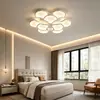 Lámpara de techo protectora para los ojos con pétalos de ginkgo, lámpara para sala de estar, luz LED principal de arte moderno para el pasillo, luminaria de interior