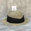 Sombrero de paja francés para vacaciones, sombrero de copa cóncavo de paja salada para mujer, sombrero de protección solar de verano, sombrero de playa informal vintage combinable.