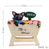Estilo japonês dos desenhos animados resina ferro madeira mercearias jardinagem carnudo micro paisagem flor plug-in tiro adereços ornamentos resumo