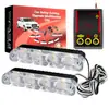 Control remoto alámbrico directo de fábrica, uno para dos, luz estroboscópica de red para coche de 8 LED, clip de apertura, luz estroboscópica, luz de advertencia