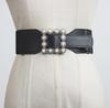 Producto de nicho Hebilla cuadrada de perla Sello de cintura Camisa exterior Vestido Decoración de cintura Moda Versátil Cinturón de falda
