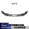 Adecuado para Bmw X6 G06 m Sport 2019-22 Pala Delantera Labio Delantero Esquina Delantera Piezas de Modificación Transfronteriza