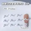Gravata Borboleta Pérola Branca Acessórios de Unha em Liga, Popular no Japão e na Coreia, Decorações de Unha Laço, Decoração de Unha DIY